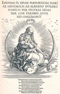 Pagina del titolo della Vita della Vergine, 1511 da Albrecht Dürer