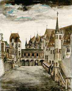 Veduta del cortile del castello