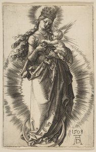Vergine su una mezzaluna con una corona stellata, 1508 da Albrecht Dürer
