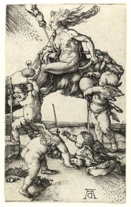 Strega che cavalca all