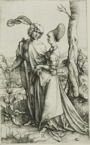 Giovane coppia minacciata dalla morte (La passeggiata) da Albrecht Dürer