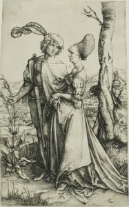 Giovane Coppia Minacciata dalla Morte (La Passeggiata) da Albrecht Dürer