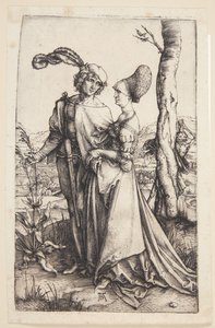Giovane coppia minacciata dalla morte da Albrecht Dürer