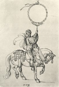 Giovane cavaliere come portatore di corona da Albrecht Dürer