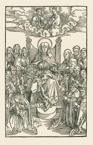Birgitta circondata da monache e monaci da Albrecht Dürer or Duerer