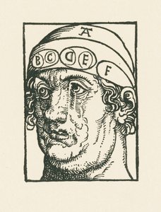 Caput pysicum - Testa ai fini dello studio della frenologia da Albrecht Dürer or Duerer