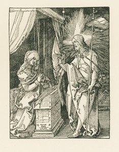 Cristo che appare a sua Madre, 1510 circa (xilografia) da Albrecht Dürer or Duerer
