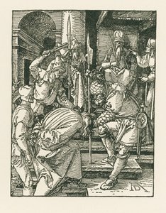 Cristo davanti ad Anna, 1508-09 circa (xilografia) da Albrecht Dürer or Duerer