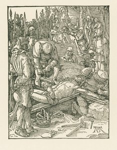 Cristo inchiodato alla croce, 1509 circa (xilografia) da Albrecht Dürer or Duerer