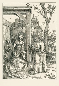 Cristo si congeda dalla Madre, 1504 circa (xilografia) da Albrecht Dürer or Duerer