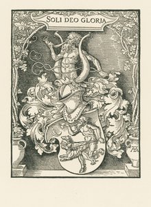 Stemma di Johann Tscherte, 1518 circa (xilografia) da Albrecht Dürer or Duerer