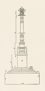 Colonna commemorativa della vittoria contro il "mechtig leut". da Albrecht Dürer or Duerer