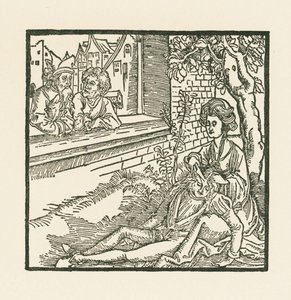 Dalila taglia i capelli a Sansone da Albrecht Dürer or Duerer