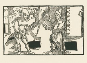 Demea e Micio, 1492-93 circa (xilografia)