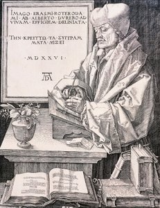 Erasmo da Rotterdam, umanista e teologo da Albrecht Dürer