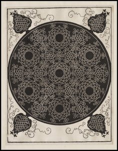 Quarto nodo, 7 gruppi circolari di nodi con centri neri, c.1506 da Albrecht Dürer