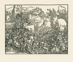Oloferne combatte contro gli ebrei da Albrecht Dürer or Duerer