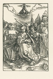 Sacra Famiglia con cinque angeli, 1503-04 circa (xilografia)