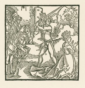 Il re Jehu fa decapitare la moglie Jezebel da Albrecht Dürer or Duerer