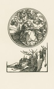 Madonna in cerchio, 1514 circa (xilografia) da Albrecht Dürer or Duerer