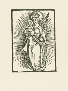 Maria Vergine come Regina del Cielo al sole da Albrecht Dürer or Duerer