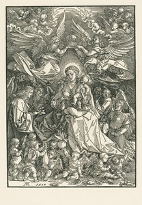 Maria Vergine incoronata da due Angeli da Albrecht Dürer or Duerer