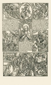 Santa Birgitta e la Vergine che intercedono per i dannati da Albrecht Dürer or Duerer