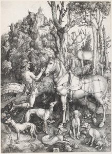 San Eustachio, c. 1500-1501 (incisione) da Albrecht Dürer