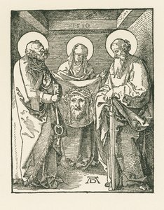 Santa Veronica tra i santi Pietro e Paolo - Il Sudario di Santa Veronica