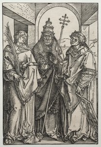 Santi Stefano, Sisto e Lorenzo, c.1504-05 (xilografia) da Albrecht Dürer or Duerer