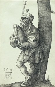 Il suonatore di cornamusa da Albrecht Dürer