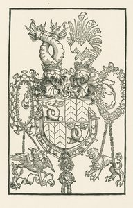 Lo stemma di Florian Waldauf von Waldenstein da Albrecht Dürer or Duerer