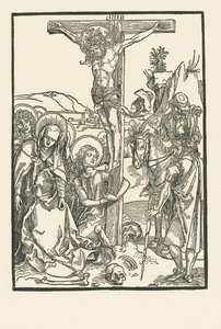 La crocifissione, 1500 circa (xilografia) da Albrecht Dürer or Duerer