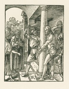 La Flagellazione, 1509 circa (xilografia) da Albrecht Dürer or Duerer