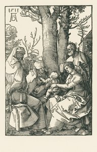 La Sacra Famiglia con Gioacchino e Anna sotto un albero