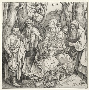 La Sacra Famiglia con Due Angeli Musicisti da Albrecht Dürer or Duerer
