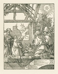 La Natività, 1510 circa (xilografia) da Albrecht Dürer or Duerer