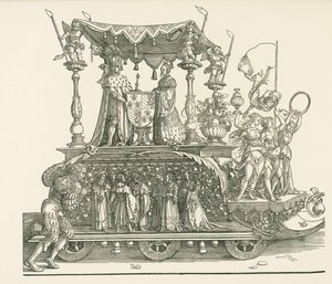 La piccola macchina trionfale o il matrimonio borgognone da Albrecht Dürer or Duerer