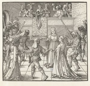 La danza della torcia da Albrecht Dürer or Duerer