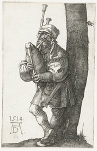 Il suonatore di cornamusa da Albrecht Dürer or Duerer