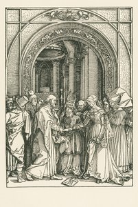 Lo sposalizio della Vergine, 1504 circa (xilografia) da Albrecht Dürer or Duerer