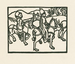 Il principe a cavallo, 1489-90 circa (xilografia) da Albrecht Dürer or Duerer