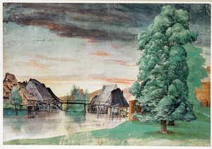 Weidenmuehle - Mulino sotto i salici da Albrecht Dürer or Duerer