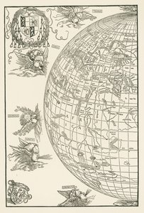 Mappa del mondo di Johannes Stabius da Albrecht Dürer or Duerer