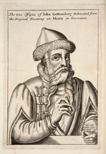 Johann Gutenberg, pub. 1683 da Albrecht Mentz