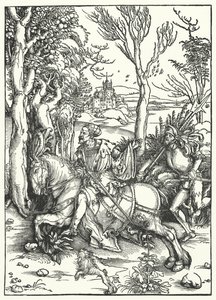 Il Cavaliere e il Landsknecht da Albrecht Dürer