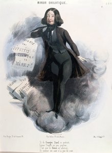 Caricatura di George Sand (1804-76) c.1848