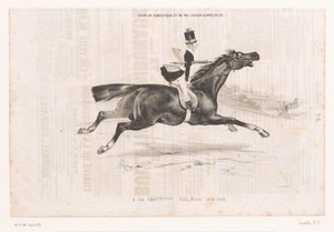 Giovane su cavallo al galoppo (Avoir un domestique, et ne pas l