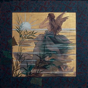 Composizione con ninfa alata all