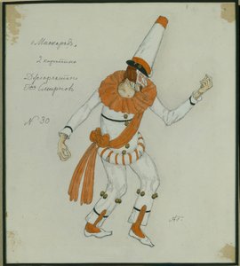 Costume per il dramma Il Mascherato di M. Lermontov da Aleksandr Jakovlevic Golovin
